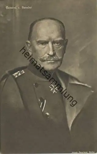 Wohlfahrts-Karte zur Unterstützung deutscher Veteranen E. V. -General von Beseler