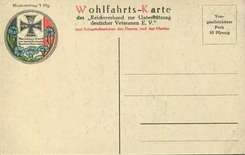Wohlfahrts-Karte zur Unterstützung deutscher Veteranen E. V. -General von Beseler
