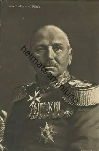 Wohlfahrts-Karte zur Unterstützung deutscher Veteranen E. V. - Generaloberst von Kluck