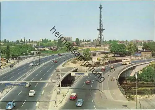 Berlin - Schnellstraßen mit Funkturm - Verlag Hans Andres