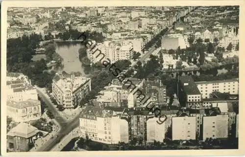 Berlin - Blick vom Funkturm - Foto-Ansichtskarte