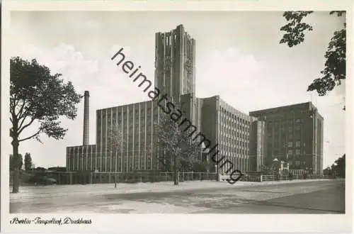 Berlin - Tempelhof - Ullsteinhaus - Foto-Ansichtskarte 50er Jahre - Verlag Kunst und Bild Berlin
