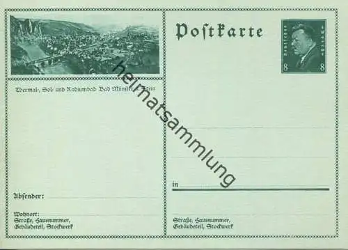 Bad Münster am Stein-Ebernburg - Bildpostkarte 1934 - Ganzsache