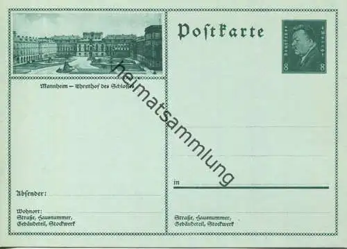 Mannheim - Bildpostkarte 1930 - Ganzsache