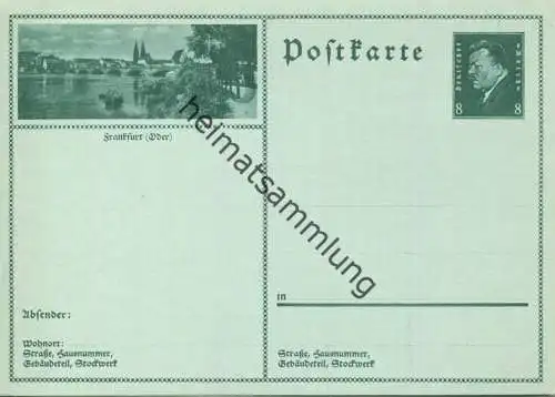 Frankfurt (Oder) - Bildpostkarte 1930 - Ganzsache