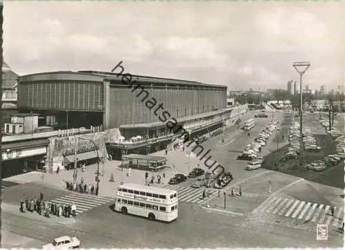 Berlin - Bahnhof Zoo - Bus - Foto-Ansichtskarte Grossformat ca. 1960 - Verlag Klinke & Co. Berlin