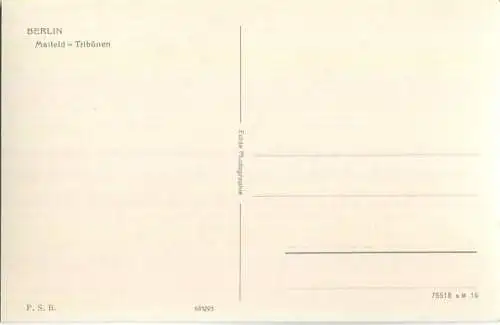 Berlin - Maifeld - Tribünen - Foto-Ansichtskarte