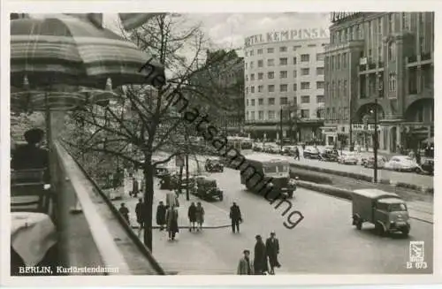 Berlin - Kurfürstendamm - Hotel Kempinski - Bus - Foto-Ansichtskarte 50er Jahre - Verlag Klinke & Co. Berlin