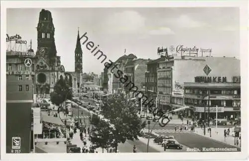 Berlin - Kurfürstendamm - Foto-Ansichtskarte 50er Jahre - Verlag Klinke & Co. Berlin