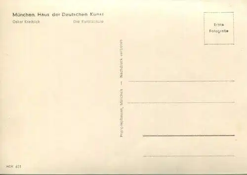 HDK651 - Die Kunstschule - Oskar Kreibich - Verlag Photo-Hoffmann München