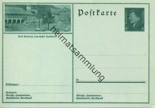 Bad Bertrich - Bildpostkarte 1930 - Ganzsache