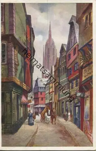 Frankfurt - Im alten Markt - Liebig-Künstlerkarte - Verlag M. Jacobs Frankfurt