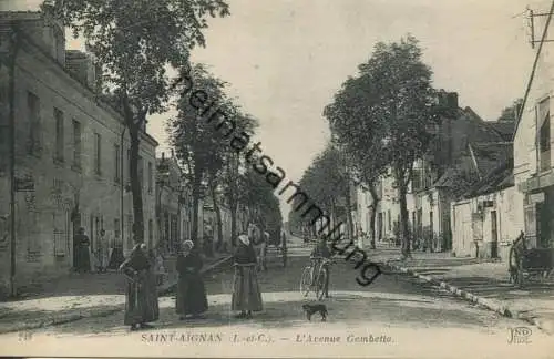 Saint-Aignan - L Avenue Gambetta - Rückseite beschrieben