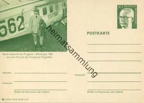 Böblingen - Bildpostkarte 1972 - Ganzsache