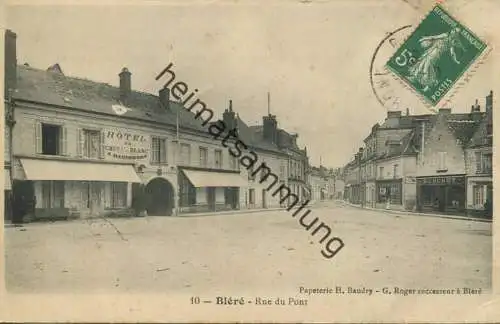 Blere - Indre-et-Loire - Rue du Pont gel. 1910