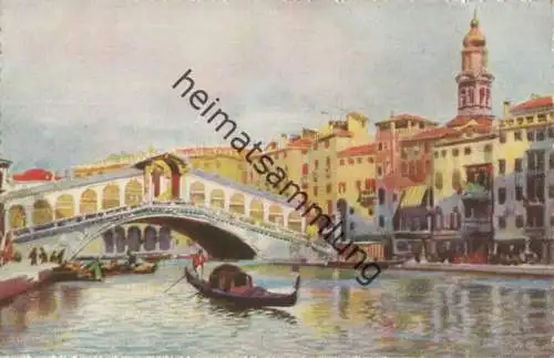 Venezia - Ponte di Rialto - Verlag A. Srocchi Milano Venezia - Künstlerkarte