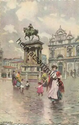Venezia - Monumento a Colleoni - Verlag A. Srocchi Milano Venezia - Künstlerkarte