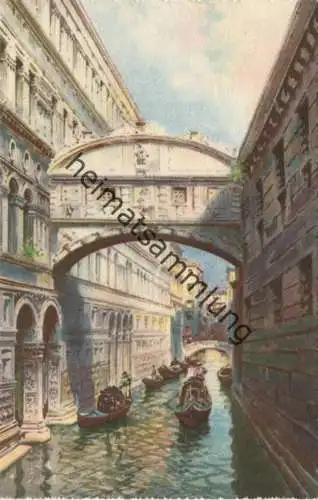 Venezia - Ponte dei Sospiri - Verlag A. Srocchi Milano Venezia - Künstlerkarte