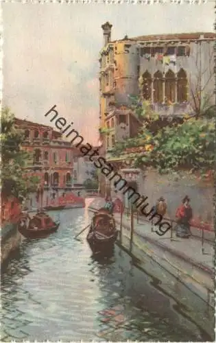 Venezia - Rio delle Maravegie - Verlag A. Srocchi Milano Venezia - Künstlerkarte