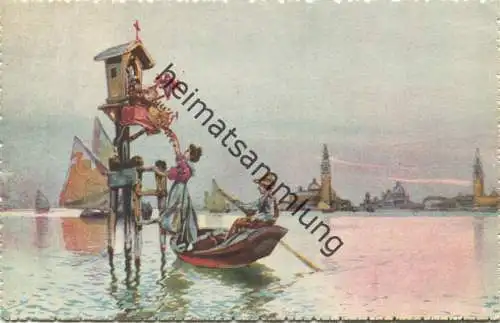 Venezia - Un Capitello in Laguna - Verlag A. Srocchi Milano Venezia - Künstlerkarte