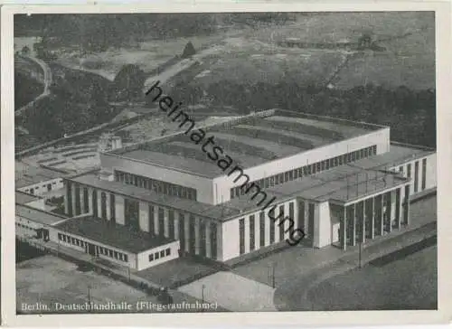 Berlin - Deutschlandhalle - Fliegeraufnahme - Verlag Munier Berlin 1948