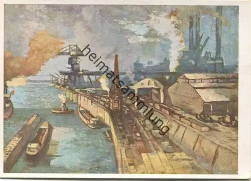 Industrielandschaft am Niederrhein - Künstler-Hilfswerk 1937 - Prof. Dr. Drator - Bild 20/IV - Verlag Wilhelm und Bertha