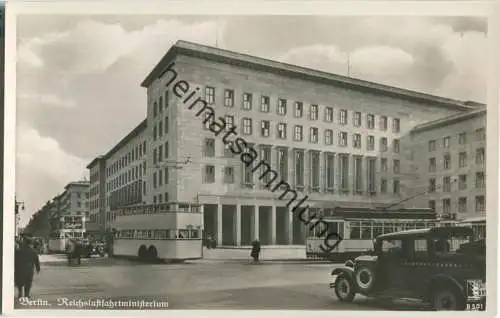 Berlin - Reichsluftfahrtministerium - Bus - Verlag Klinke & Co. Berlin - Foto-Ansichtskarte 40er Jahre