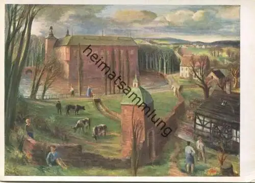 Niederrheinische Landschaft - Künstler-Hilfswerk 1937 - Prof. Martin Paatz Düsseldorf - Bild 34/VI - Verlag Wilhelm und