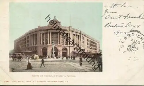 Boston - South or Terminal Station - Copyright by Detroit Photographic Co. 1900 gel. 1902