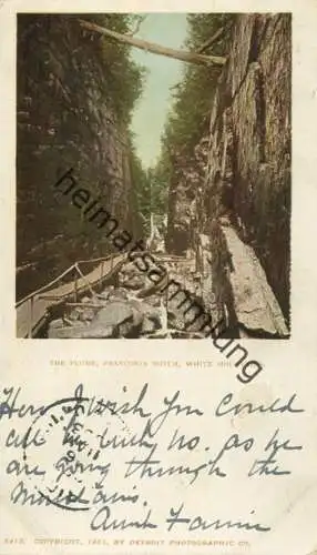 White Mountains - The Flume - Franconia Notch - Copyright by Detroit Photographic Co 1901 gel. 1903