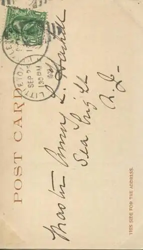 White Mountains - The Flume - Franconia Notch - Copyright by Detroit Photographic Co 1901 gel. 1903