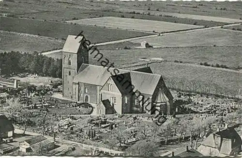 Nieblum auf Föhr - Kirche - Luftaufnahme - Verlag Westdeutsche Luftfoto Bremen gel. 1972