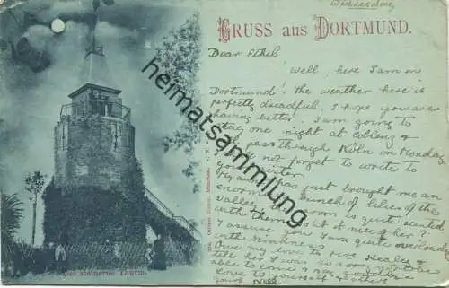 Dortmund - Der steinerne Thurm - Verlag Ottmar Zieher München - gel. 1898