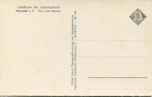 Nienstedt - Landheim der Leibnizschule - Verlag Walter Adam Hannover