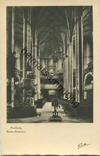 Freiberg - Dom Inneres - Orgel - Foto-AK - Verlag Trinks & Co. Leipzig