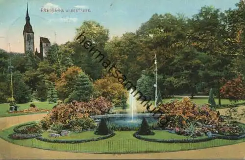 Freiberg - Albertpark - Verlag Ottmar Zieher München gel. 1913
