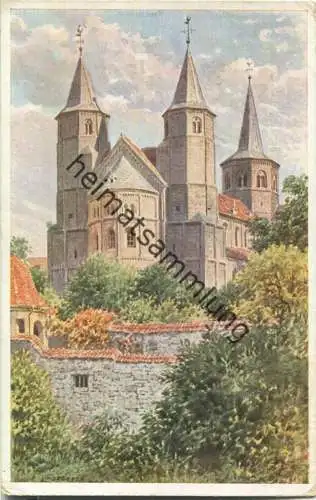 Hildesheim - Godehardikirche - signiert K. Lindegreen - Verlag Gustav Mandt Lauterbach - Feldpost