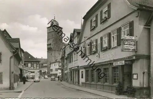 Lohr am Main  - Vorstadtstrasse - Gasthof Engel - Foto-AK - Verlag Schöning & Co. Lübeck