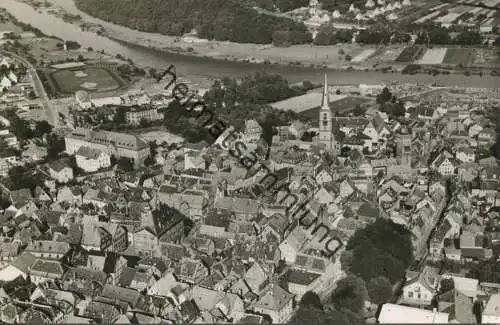 Lohr - Luftbild - Foto-AK - Verlag Fotohaus Schäfer Lohr