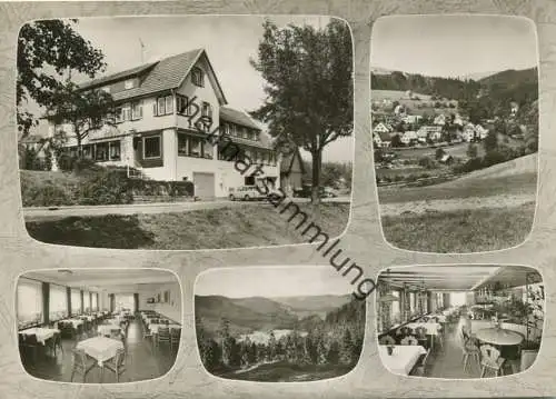 Huzenbach - Gasthof Pension zum Engel - Besitzer Hugo Klumpp - Foto-AK Großformat - Verlag Gebr. Metz Tübingen