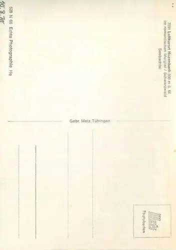 Huzenbach - Seebachtal - Foto-AK Großformat - Verlag Gebr. Metz Tübingen