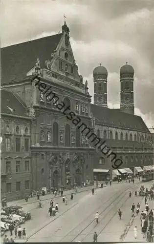 München - St. Michaelskirche - Strassenbahn - Verlag J. Velten Karlsruhe