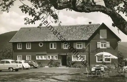 Huzenbach - Gasthof Pension zur Rose - Besitzer E. Maulgetsch - Foto-AK - Verlag A. Hermann & Co. Stuttgart