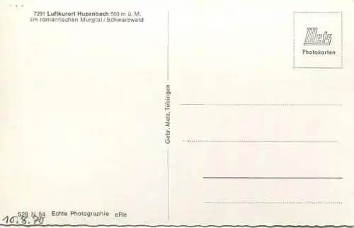 Huzenbach - Foto-AK - Verlag Gebr. Metz Tübingen