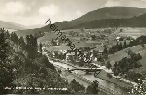 Huzenbach - Huzenbachblick - Foto-AK - Verlag A. Hermann & Co. Stuttgart