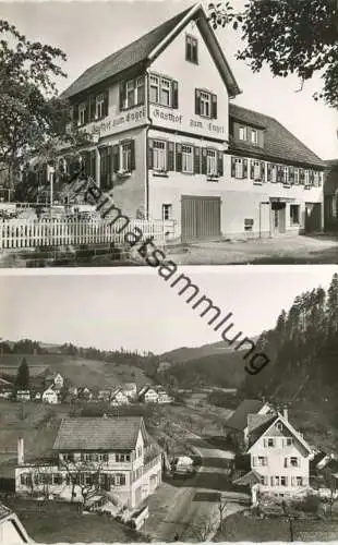 Huzenbach - Gasthof Pension zum Engel - Besitzer Hugo Klumpp - Foto-AK - Verlag Gebr. Metz Tübingen