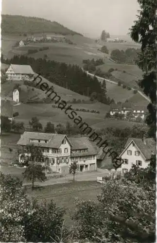 Huzenbach - Gasthof Pension zum Engel - Besitzer Hugo Klumpp - Foto-AK - Verlag Gebr. Metz Tübingen