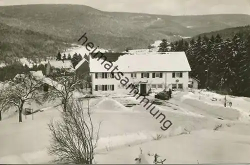 Huzenbach - Gasthof Pension zur Rose - Besitzer E. Maulbetsch - Foto-AK - Verlag A. Hermann & Co. Stuttgart