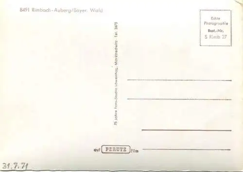 Rimbach-Auberg - Foto-AK Grossformat - Verlag Löwenhag Marktredwitz