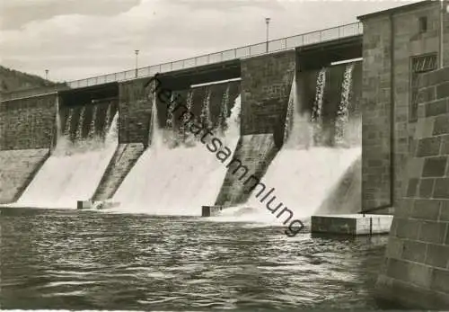Energieversorgung Ostbayern - Wehr der Talsperre Trausnitz- Foto-AK Großformat 60er Jahre - Verlag Foto-Wolf Nabburg
